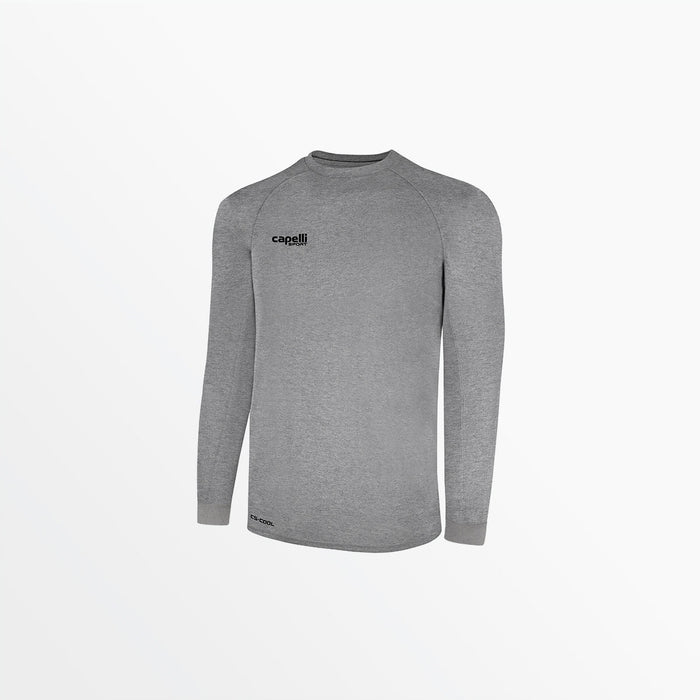 capelli MEN'S BASICS ⅠⅠ LONG SLEEVE TRAINING JERSEY Light Heather Grey