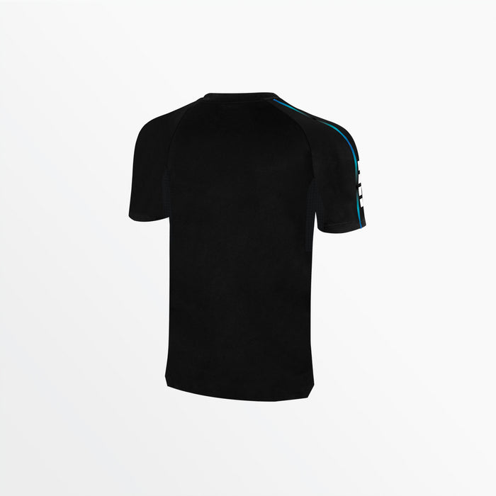 Capelli MEN'S BASICS ⅠⅠ OMBRE SHORT SLEEVE TRAINING TOP Black Turquoise