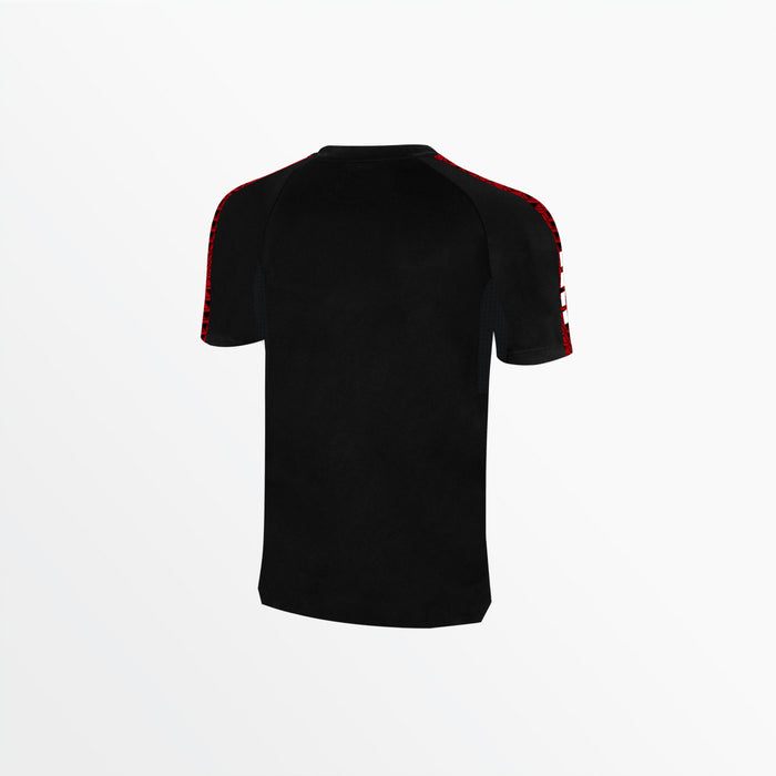 Capelli MEN'S BASICS ⅠⅠ TRI SHORT SLEEVE TOP Black Red