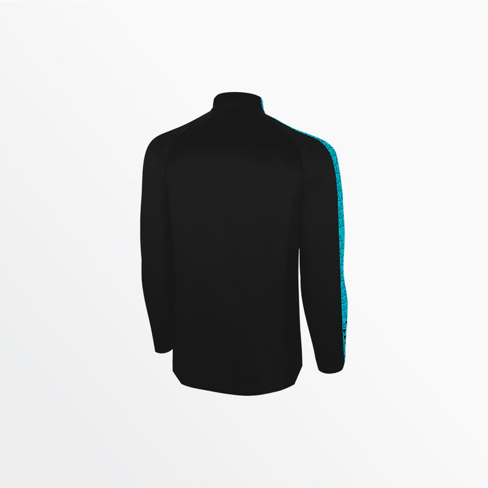 Capelli MEN'S BASICS ⅠⅠ TRI TRAINING JACKET Black Turquoise