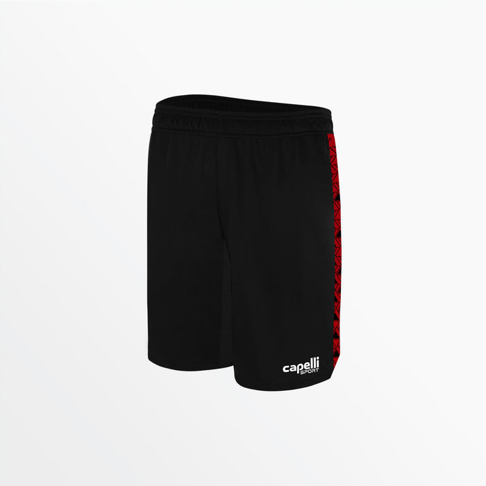 capelli MEN'S BASICS ⅠⅠ TRI TRAINING SHORTS WITH POCKETS Black Red