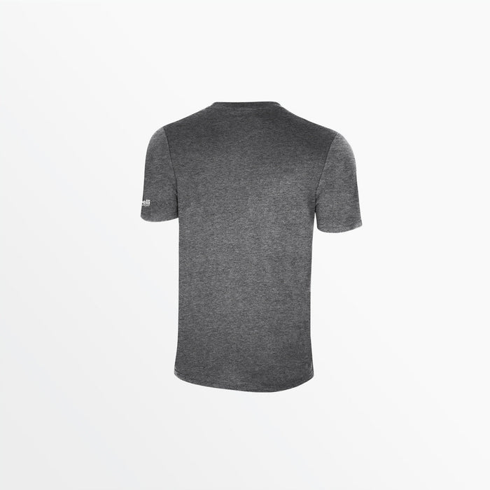 Capelli MEN'S BASICS TEE WITH SLEEVE LOGO Dark Heather Grey
