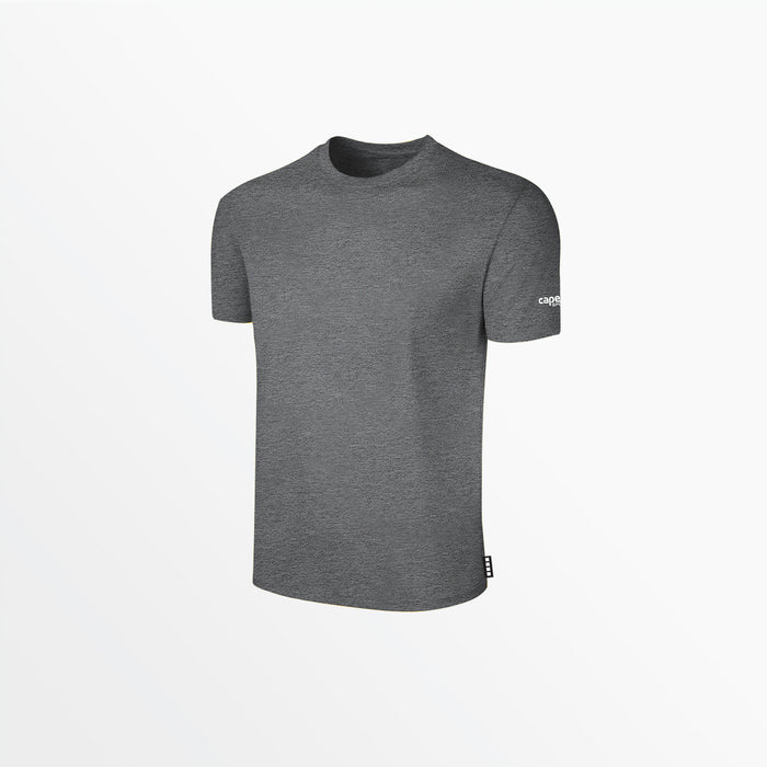 capelli MEN'S BASICS TEE WITH SLEEVE LOGO Dark Heather Grey