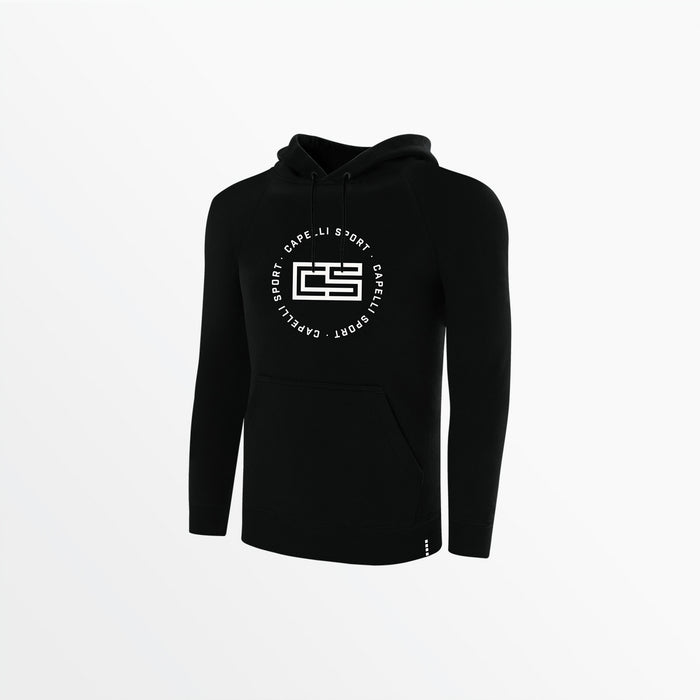 capelli MEN'S CIRCLE MONOGRAM PULLOVER HOODIE Black