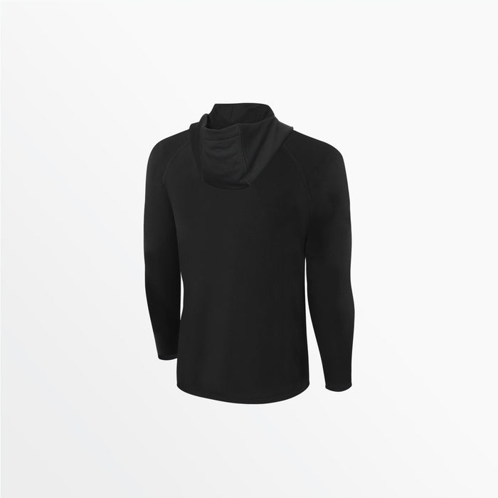 Capelli MEN'S CLUB LONG SLEEVE POLY HOODED TEE Black