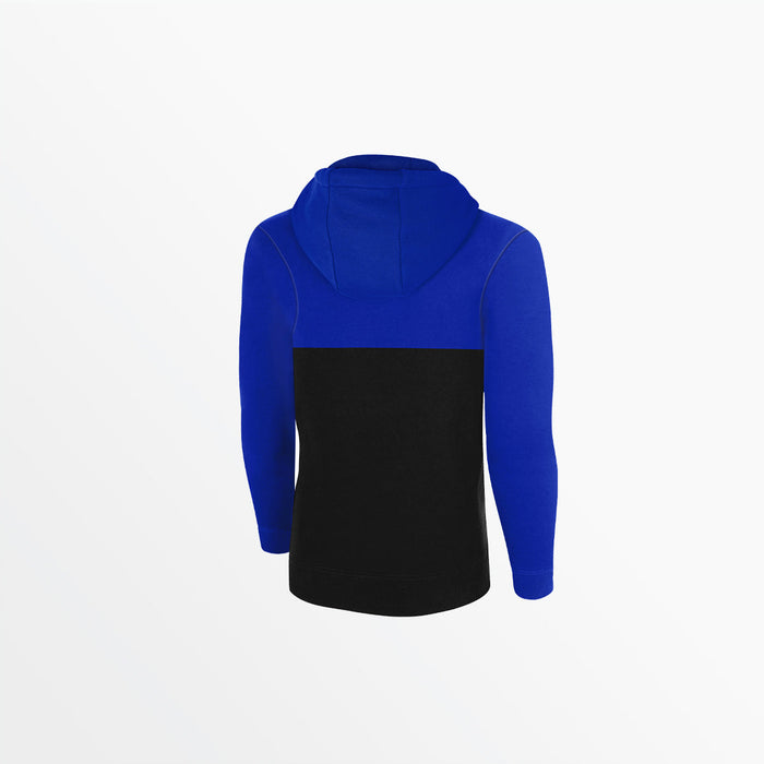 Capelli MEN'S COLOR BLOCKED FLEECE PULLOVER HOODIE Black Royal Blue