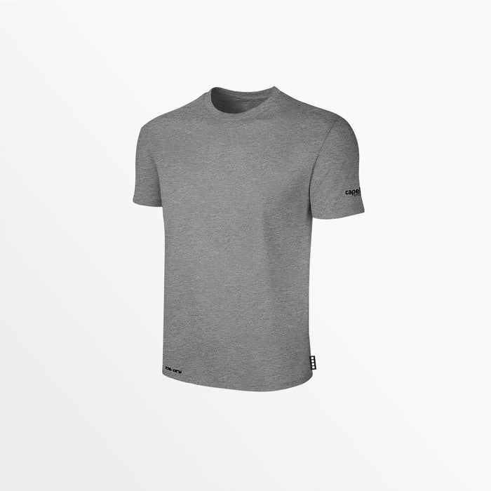 capelli MEN'S CS DRY TEE WITH SLEEVE LOGO Light Heather Grey