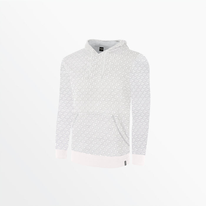 capelli MEN'S CS MONOGRAM PRINT PULLOVER HOODIE White Pale Grey