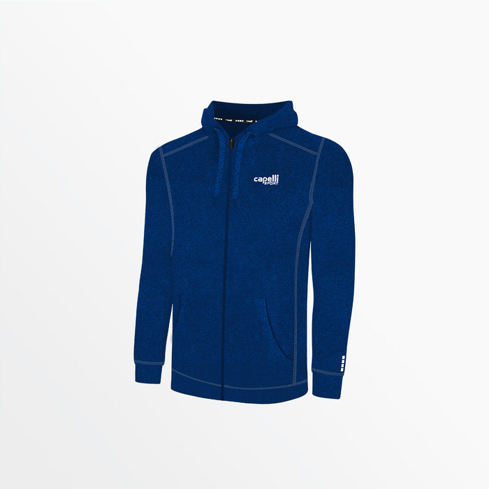capelli MEN'S ESSENTIAL HEATHER ZIP UP HOODIE Heather Navy
