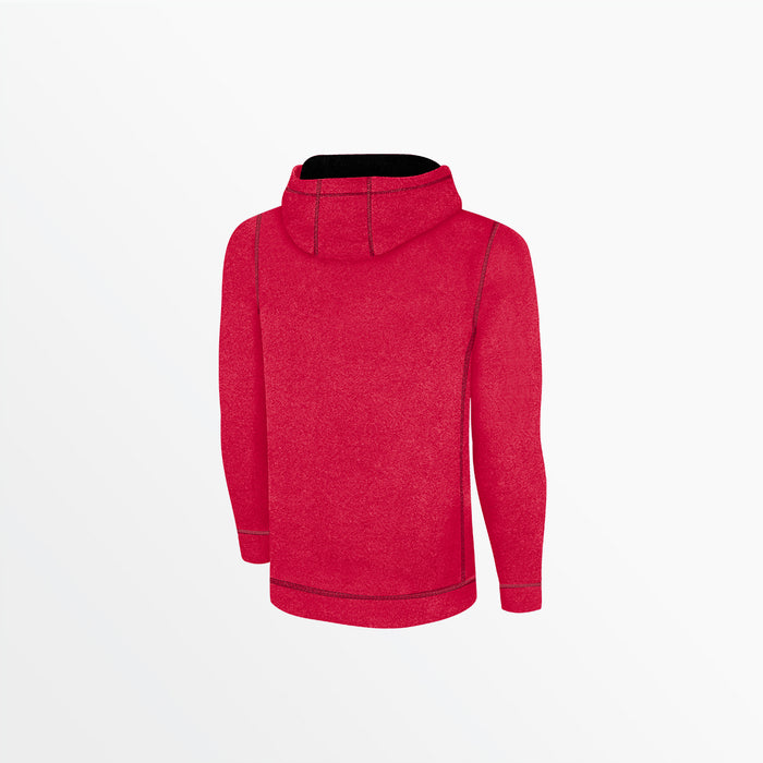 Capelli MEN'S ESSENTIAL HEATHER ZIP UP HOODIE Heather Red