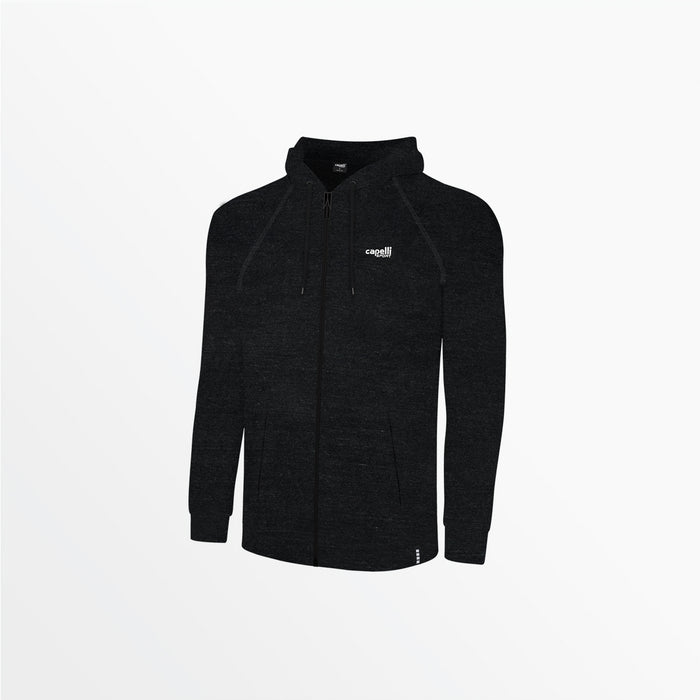 capelli MEN'S HEATHERED ZIP UP HOODIE Heather Black