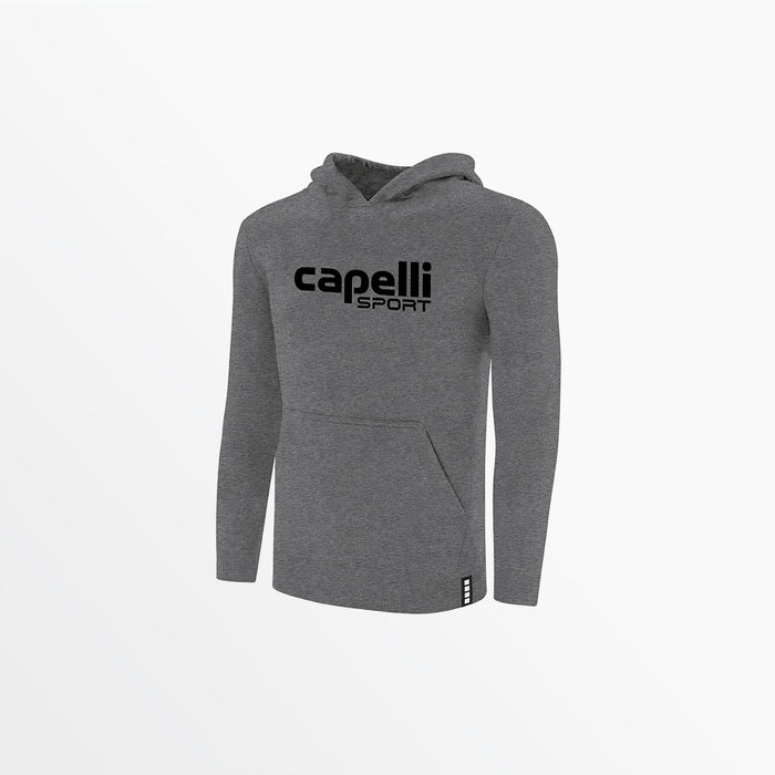 capelli MEN'S LOGO FLEECE PULLOVER HOODIE Dark Heather Grey