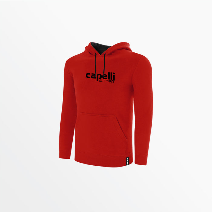capelli MEN'S LOGO FLEECE RAGLAN PULLOVER HOODIE Red