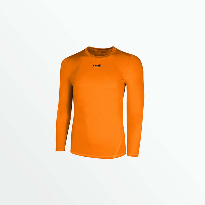capelli MEN'S LONG SLEEVE PERFORMANCE TOP Neon Orange
