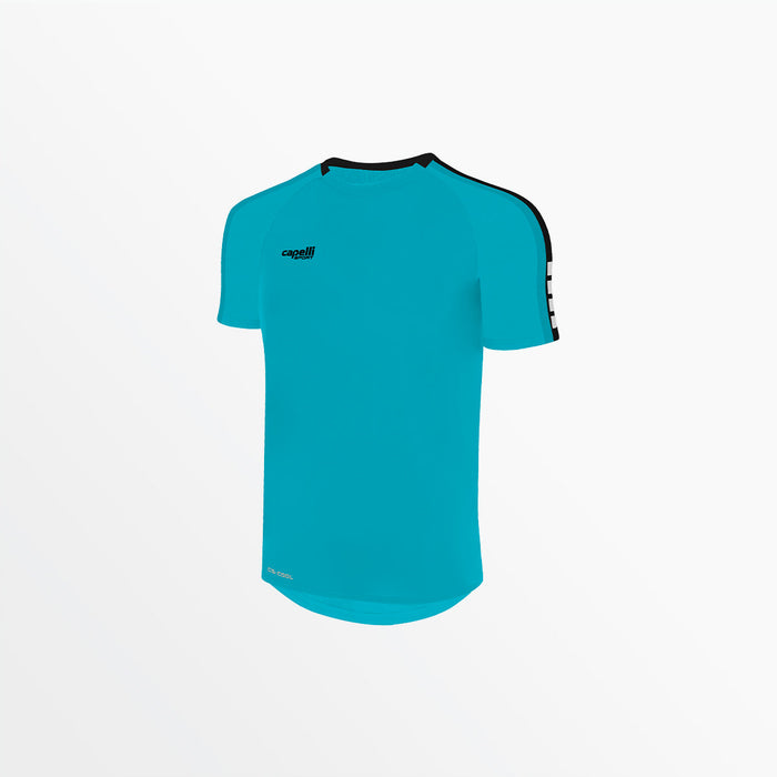 capelli MEN'S MADISON SHORT SLEEVE TRAINING TOP Turquoise
