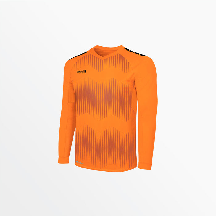 capelli MEN'S MADISON STATIC ⅠⅠ LONG SLEEVE GOALKEEPER JERSEY WITH PADDING Neon Orange