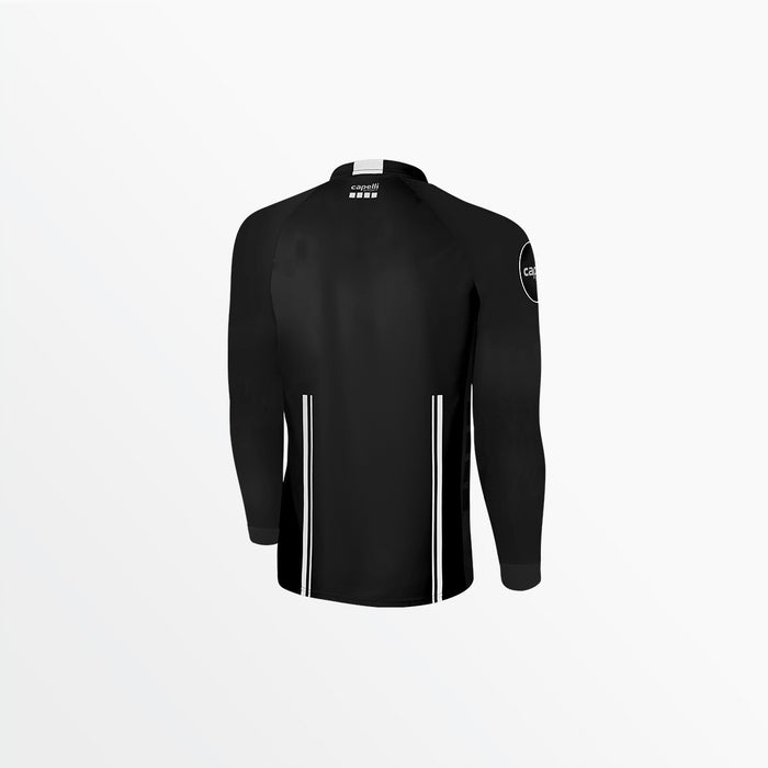 Capelli MEN'S OFFICIAL REFEREE 1/4 ZIP LONG SLEEVE JERSEY Black