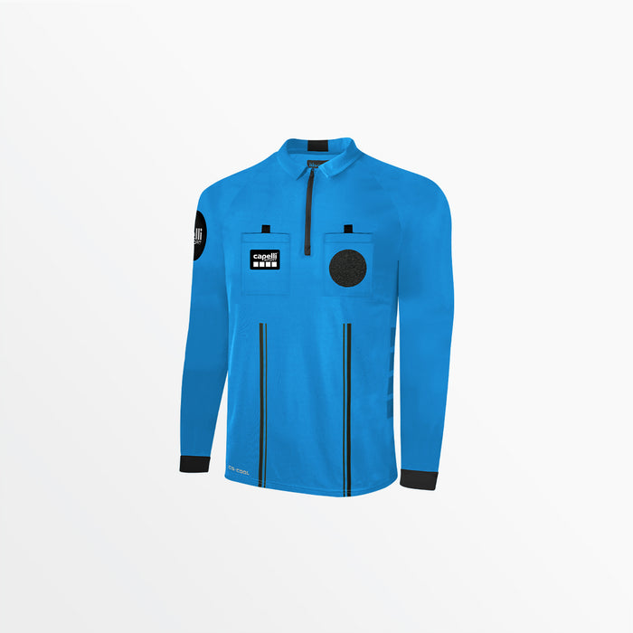 capelli MEN'S OFFICIAL REFEREE 1/4 ZIP LONG SLEEVE JERSEY Referee Blue
