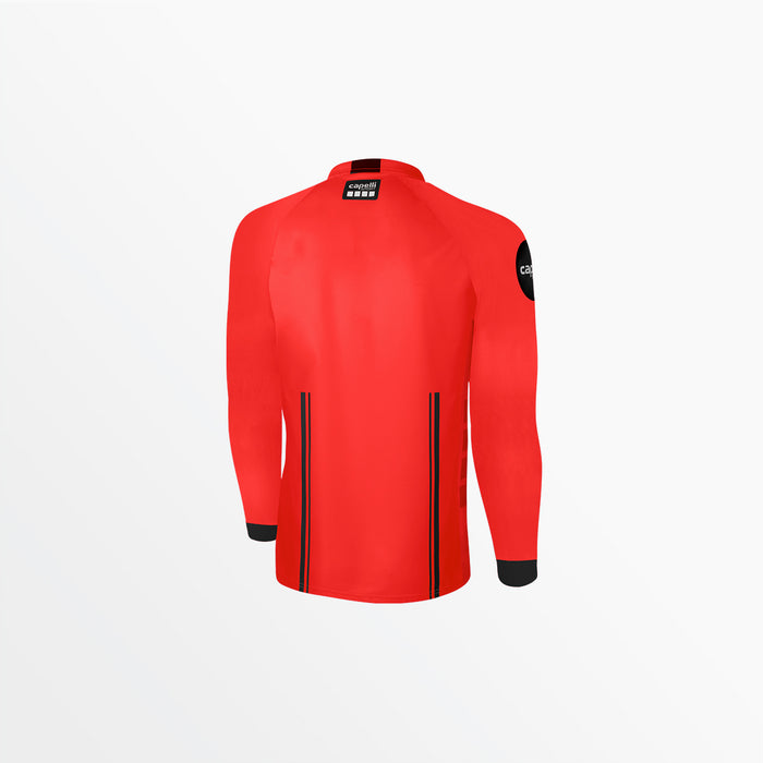 Capelli MEN'S OFFICIAL REFEREE 1/4 ZIP LONG SLEEVE JERSEY Referee Red