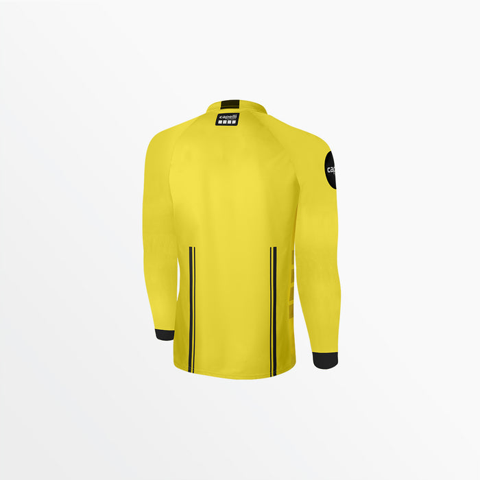 Capelli MEN'S OFFICIAL REFEREE 1/4 ZIP LONG SLEEVE JERSEY Referee Yellow