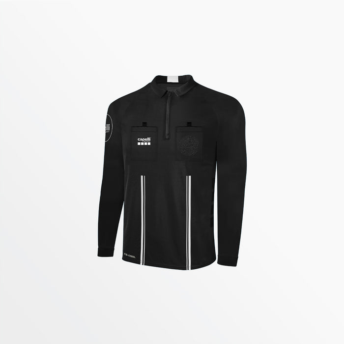 capelli MEN'S OFFICIAL REFEREE 1/4 ZIP LONG SLEEVE JERSEY Black