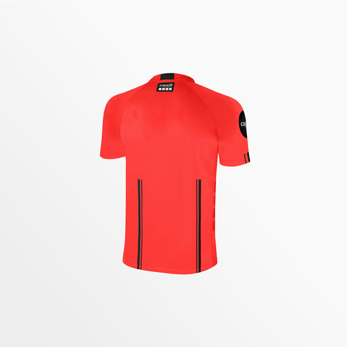 Capelli MEN'S OFFICIAL REFEREE 1/4 ZIP SHORT SLEEVE JERSEY Referee Red