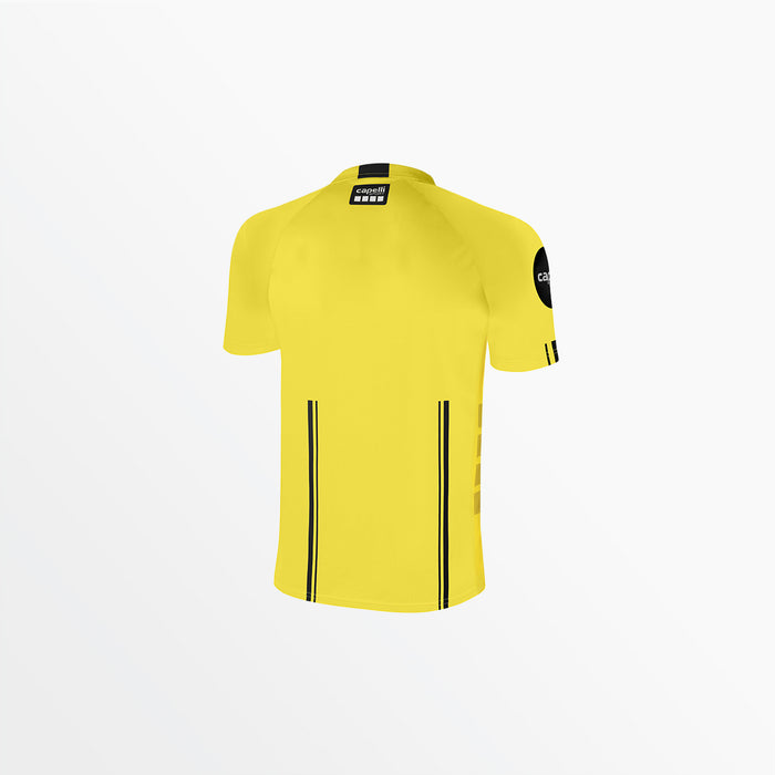 Capelli MEN'S OFFICIAL REFEREE 1/4 ZIP SHORT SLEEVE JERSEY Referee Yellow