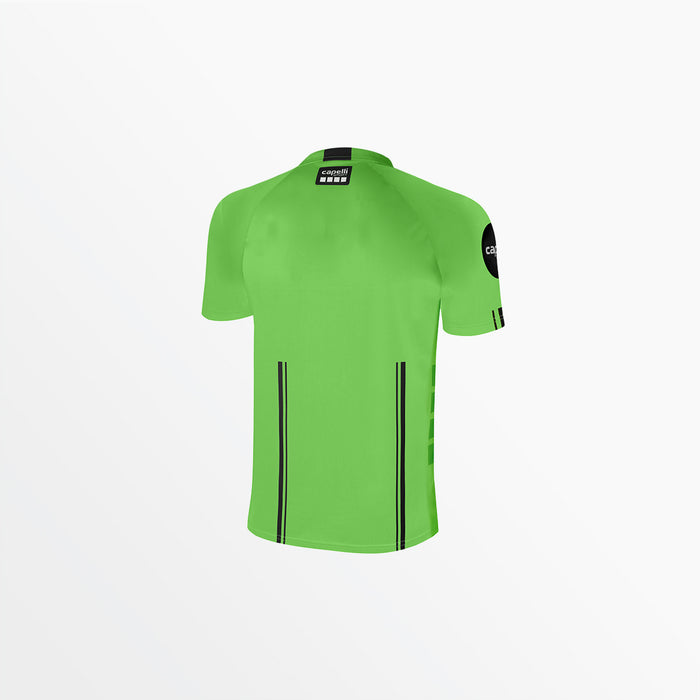 Capelli MEN'S OFFICIAL REFEREE 1/4 ZIP SHORT SLEEVE JERSEY Referee Green