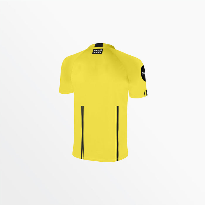 Capelli MEN'S OFFICIAL REFEREE V-NECK SHORT SLEEVE JERSEY Referee Yellow