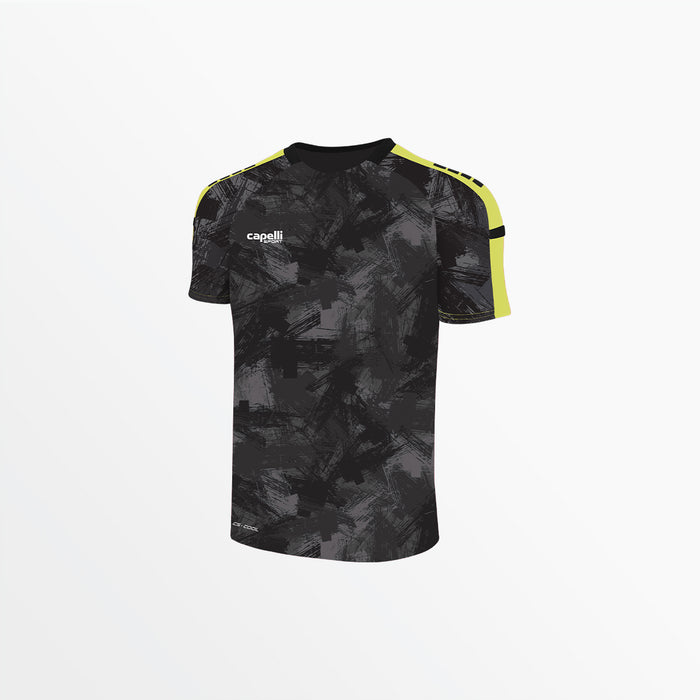 capelli MEN'S PITCH ⅠⅠ CAMO STROKES JERSEY Neon Lime