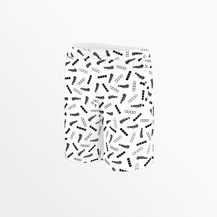capelli MEN'S SIGNATURE PRINT TRAINING SHORTS White