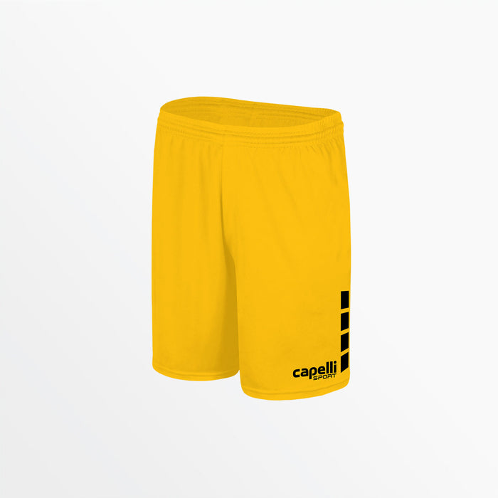 capelli MEN'S TEAM MATCH SHORTS WITH 4-CUBES Athletic Gold