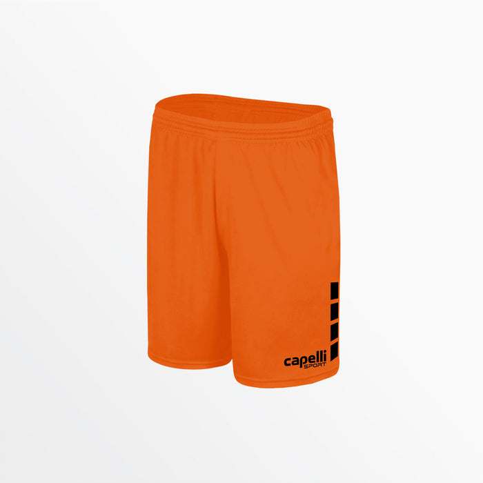 capelli MEN'S TEAM MATCH SHORTS WITH 4-CUBES Team Orange Black