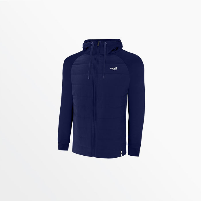 capelli MEN'S THERMA FLEECE WOVEN FRONT JACKET Navy