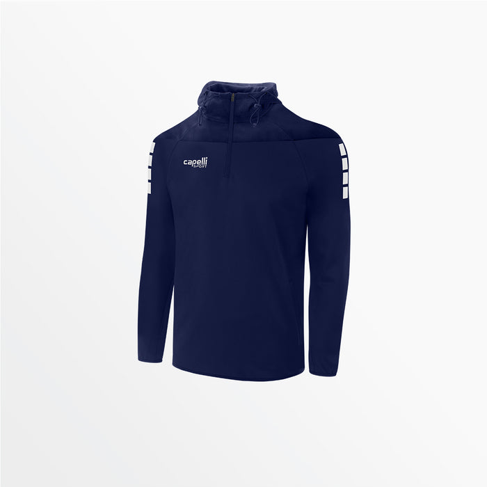 capelli MEN'S TRIBECA 1/4 ZIP THERMA FLEECE HOODIE Navy