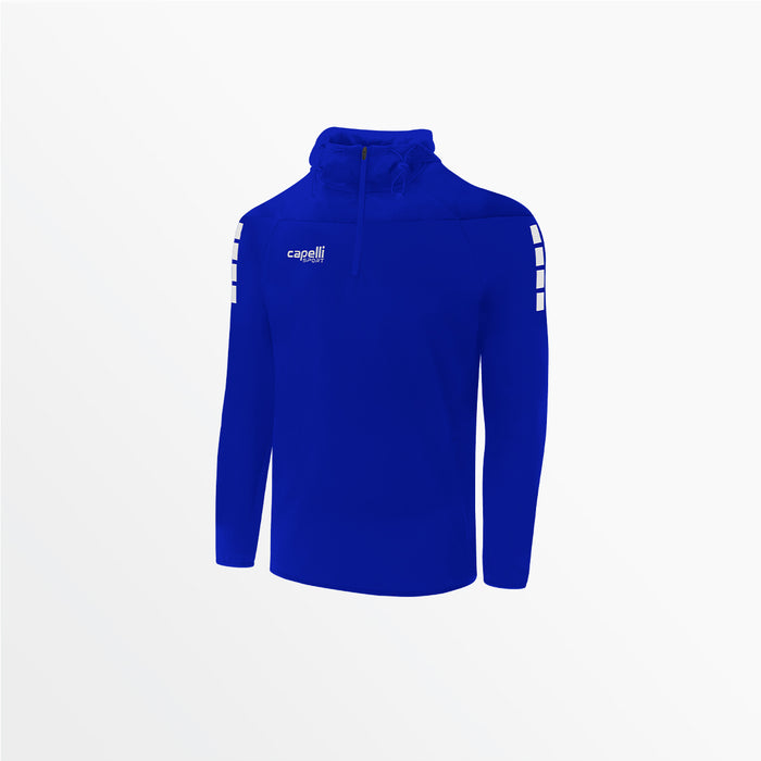 capelli MEN'S TRIBECA 1/4 ZIP THERMA FLEECE HOODIE Royal Blue