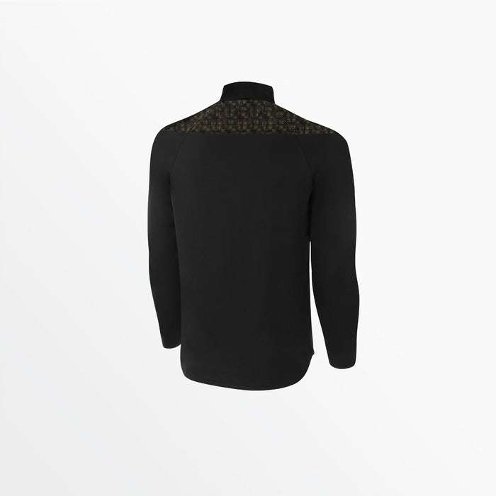 Capelli MEN'S TRIBECA 1/4 ZIP TRAINING JACKET Black Bright Gold