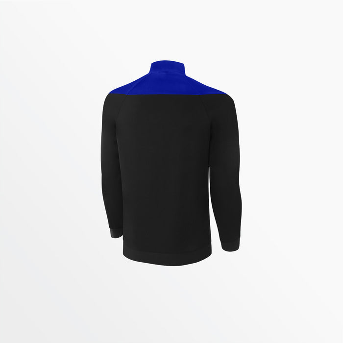 Capelli MEN'S TRIBECA 1/4 ZIP TRAINING JACKET Black Royal Blue