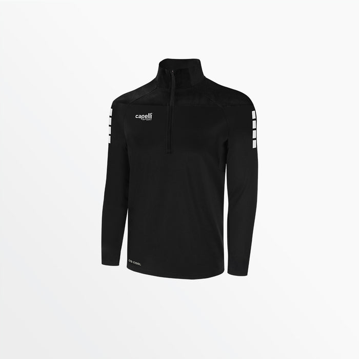 capelli MEN'S TRIBECA 1/4 ZIP TRAINING JACKET Black