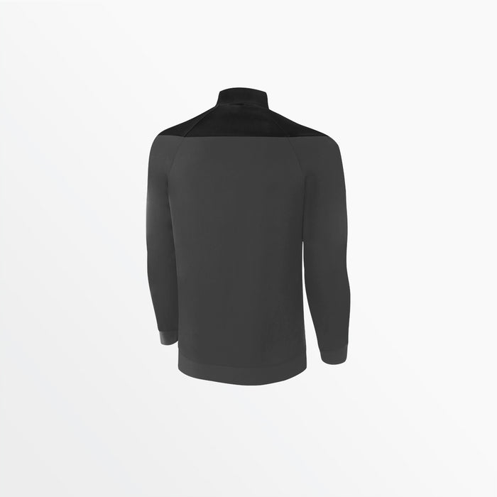 Capelli MEN'S TRIBECA 1/4 ZIP TRAINING JACKET Dark Grey Black