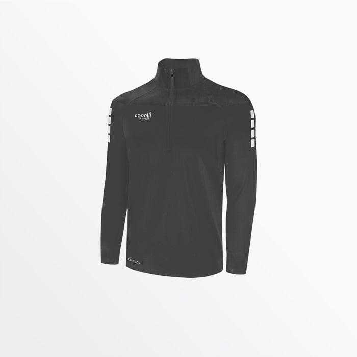 capelli MEN'S TRIBECA 1/4 ZIP TRAINING JACKET Dark Grey