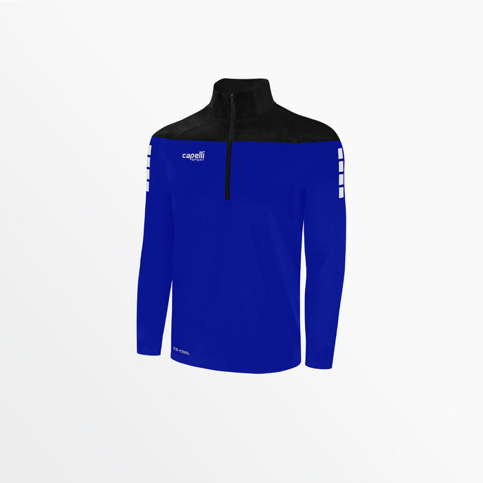capelli MEN'S TRIBECA 1/4 ZIP TRAINING JACKET Royal Blue Black