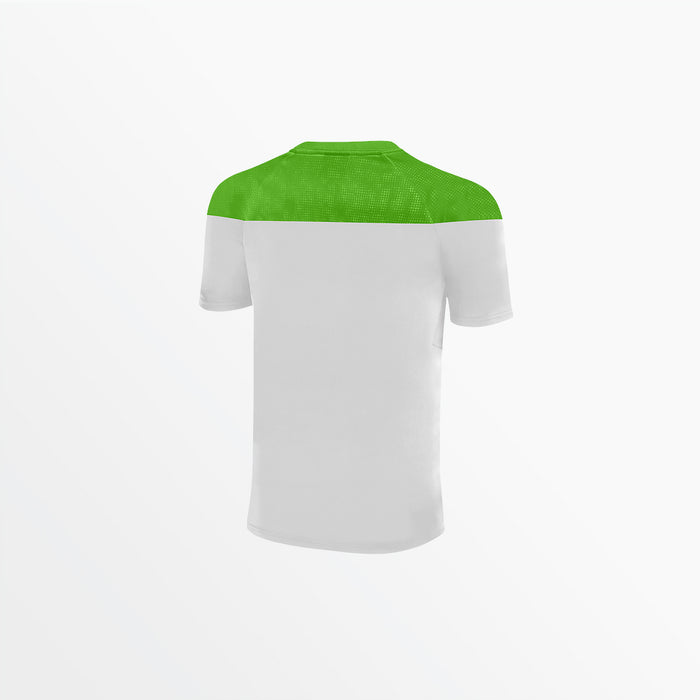 Capelli MEN'S TRIBECA SHORT SLEEVE TRAINING TOP White Power Green