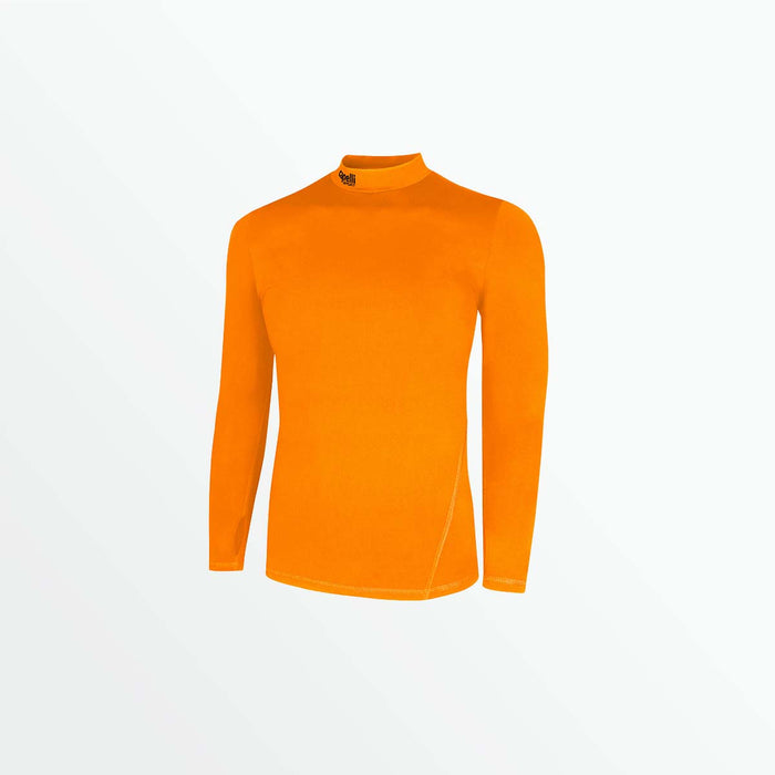 capelli MEN'S WARM LONG SLEEVE PERFORMANCE TOP Neon Orange