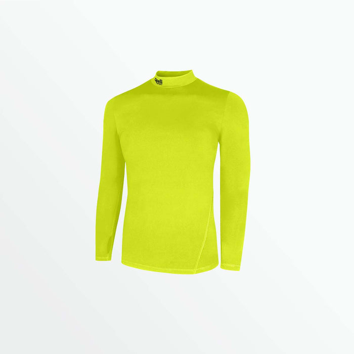 capelli MEN'S WARM LONG SLEEVE PERFORMANCE TOP Neon Yellow