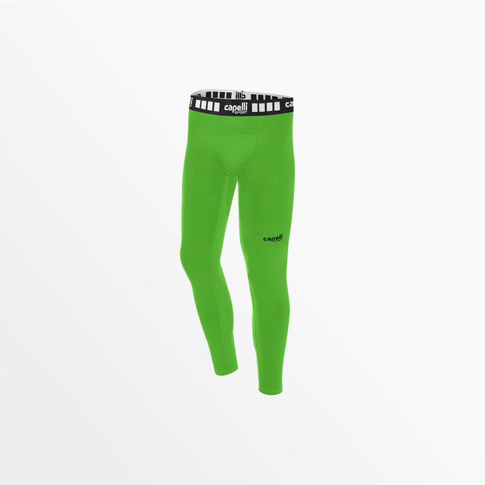 capelli MEN'S WARM PERFORMANCE TIGHTS Power Green Black