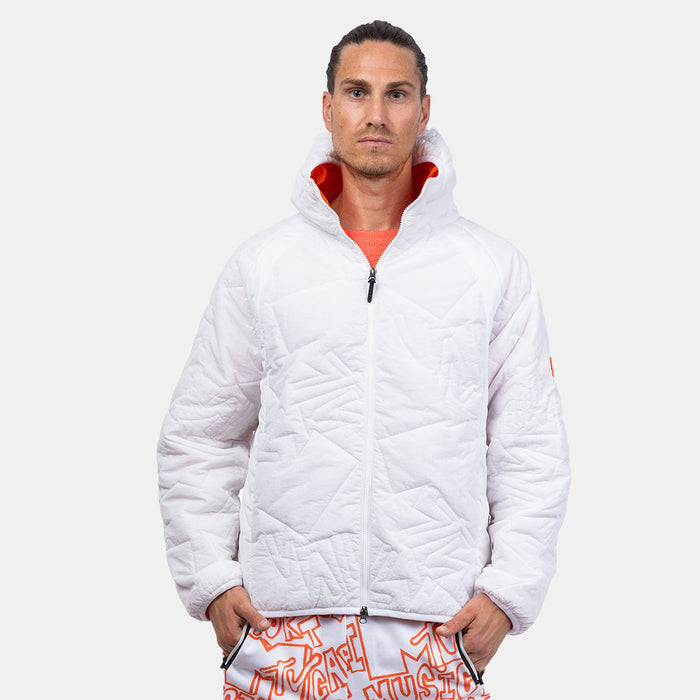 capelli MTV MEN'S POP PUFF JACKET Off White Beacon Orange