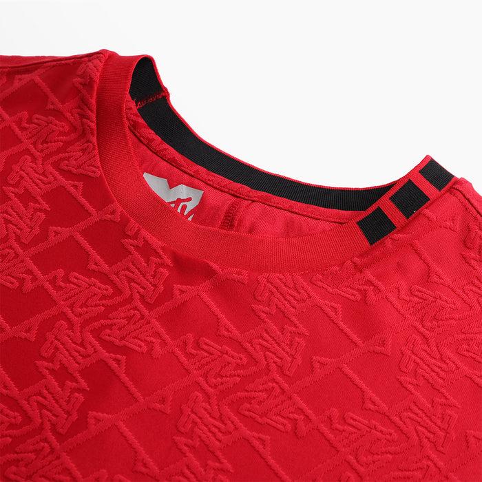 Capelli MTV WOMEN'S PUSH IT JACQUARD BOXY TEE Collegiate Red