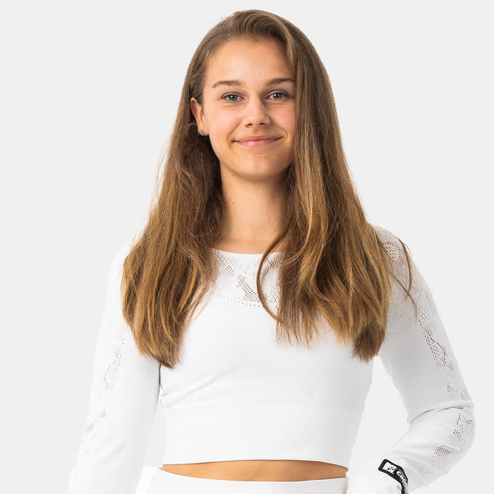 Capelli MTV WOMEN'S SPORTY LONG SLEEVE CROP Off White