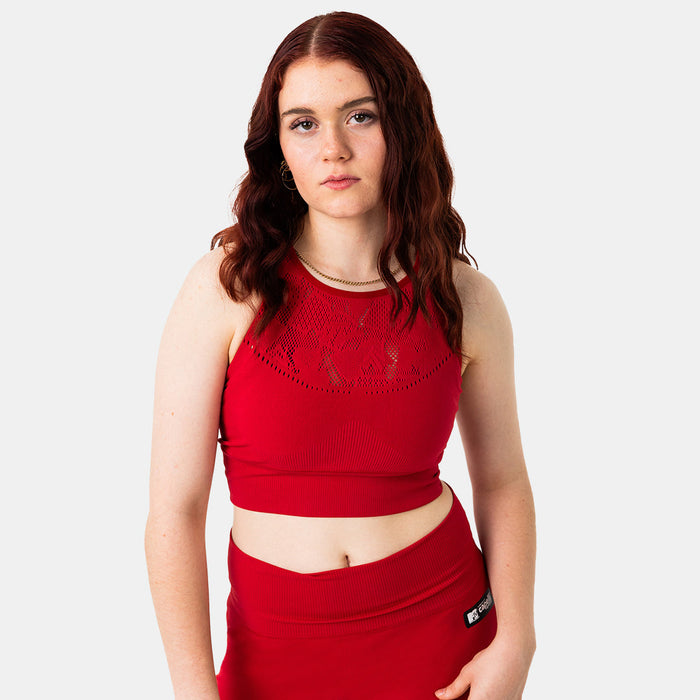 Capelli MTV WOMEN'S SPORTY SCULPT LONGLINE SEAMLESS BRA Collegiate Red